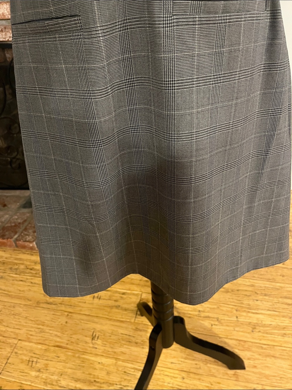 A New Day Gray Plaid Sheath Dress Size XL | NWT | Belted Workwear Chic - Picture 5 of 8